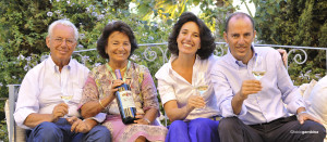 Giacomo e Gabriella Rallo, con Josè e Antonio, Donnafugata