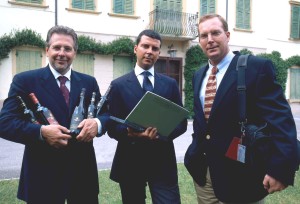 Luca, Paolo e Andrea Sartori dell’omonima cantina che opera all’interno del Collis veneto wine group