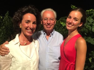 La famiglia Rallo, proprietaria di Donnafugata: Giacomo Rallo con la figlia Josè e la nipote Gabriella