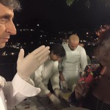 Sandro Serva (la trota di Rivodutri di Rieti) racconta a Maida Mercuri la sua Carpa in crosta di semi di papavero con maionese cotta di patate e rape rosse , crescione di sorgente