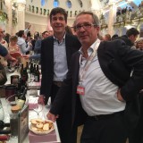 Prima fila: Hans Terzer , winemaker della
Cantina altoatesina San Michele Appiano 
con l'ad Guenther Neumair