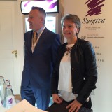 Anna Bartolini: gettonatissimo il banchetto dell'acqua Surgiva, brand della famiglia Lunelli proprietaria delle Cantine Ferrari