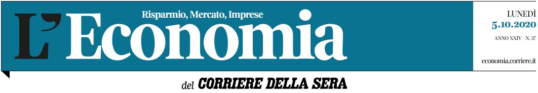 Corriere della Sera LEconomia 5 Ottobre 2020 intestazione